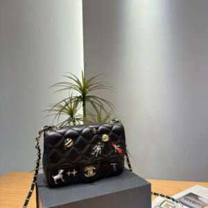 Mini Flap Bag with CC Medallion