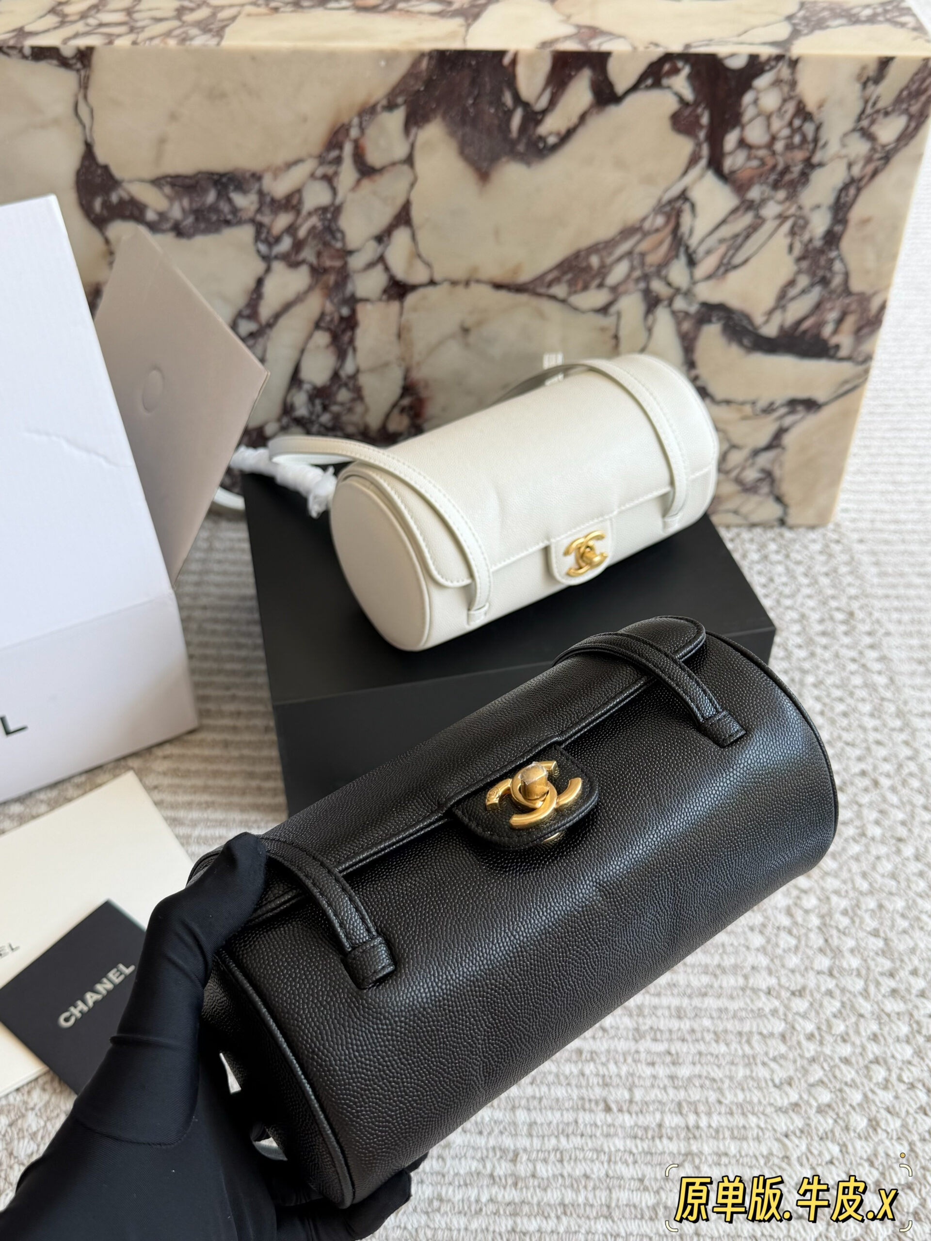 Chanel 26P Preppy Coco cylinder bag