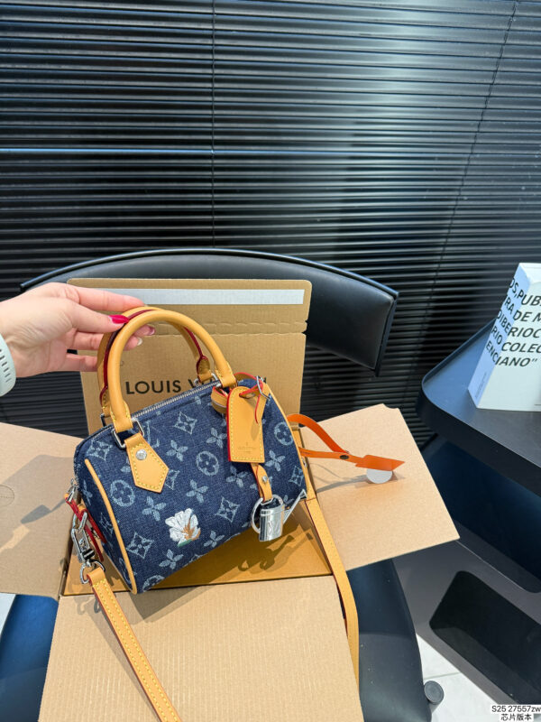 LV Denim Speedy Handbag
